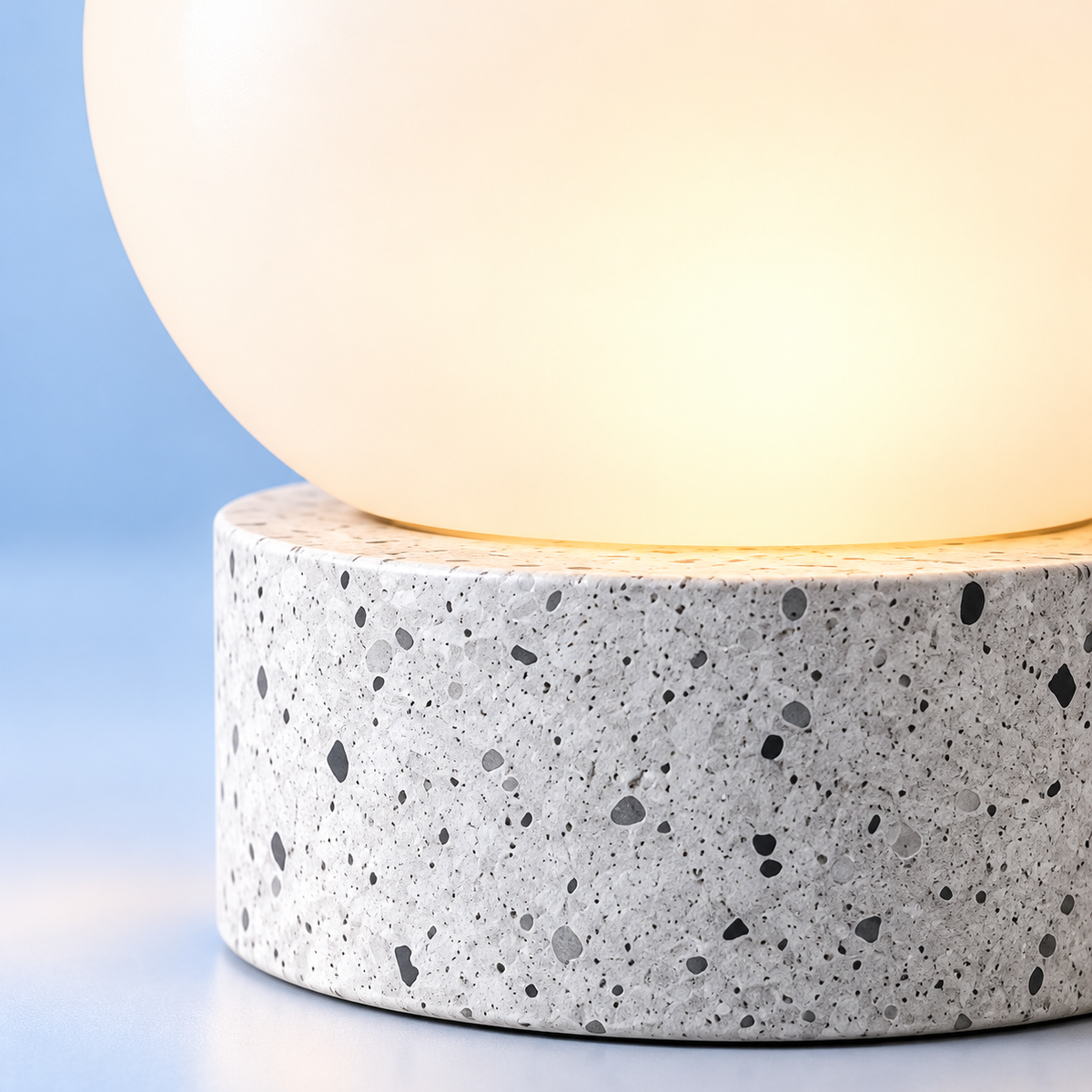Lumerqo Cloud Orb Table Lamp — close-up detail