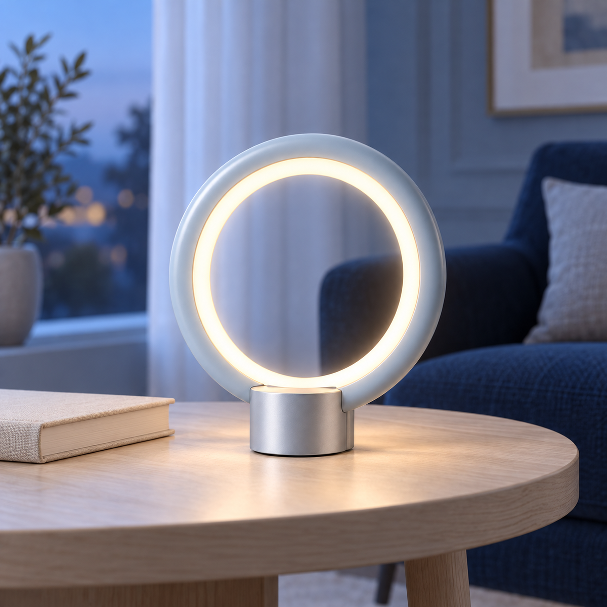 Lumerqo Halo Ring Table Lamp — home setting