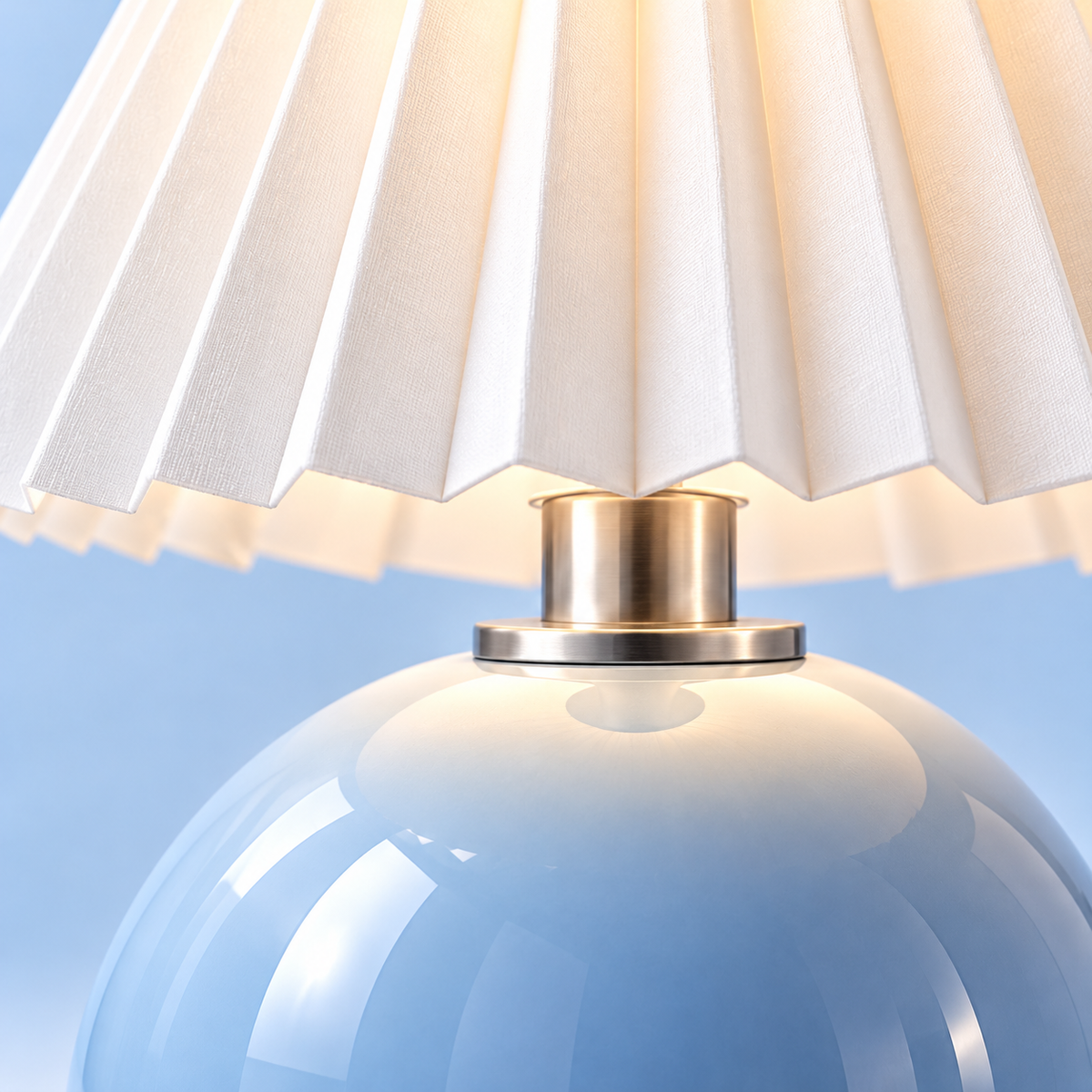 Lumerqo Pleat Table Lamp — close-up detail